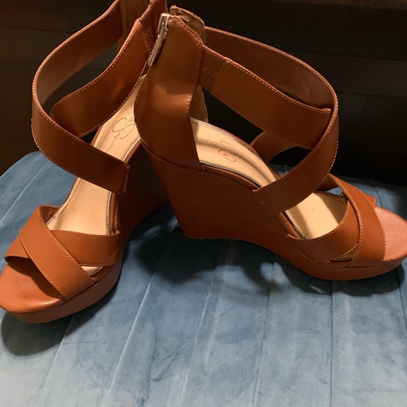 Jessica Simpson Shoes - Jessica Simpson Sz. 10 leather wedges